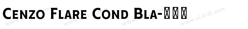 Cenzo Flare Cond Bla字体转换